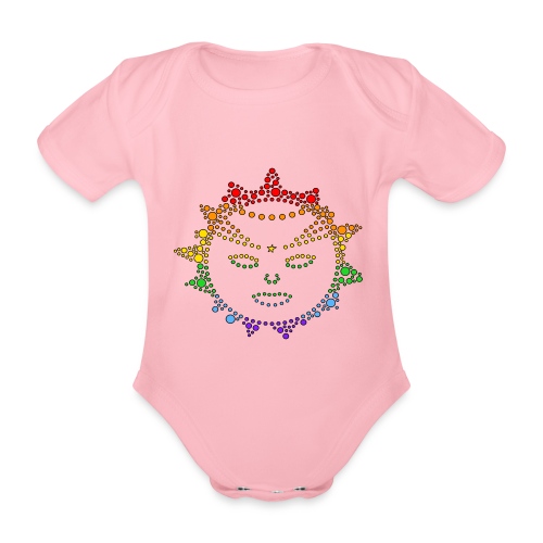 Sole Arcobaleno - Body ecologico per neonato a manica corta