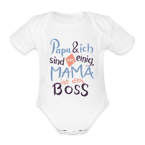 Mama Ist Der Boss - Baby Bio-Kurzarm-Body