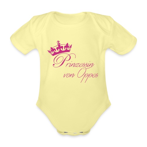 Bio-Babylatz Prinzessin von Oppes - Baby Bio-Kurzarm-Body
