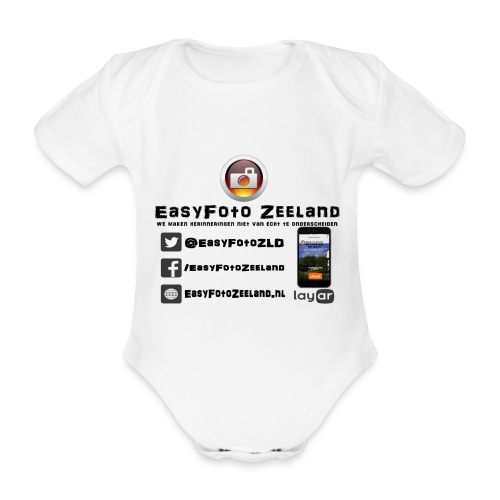 easyshirt september 2015 wit - Baby bio-rompertje met korte mouwen
