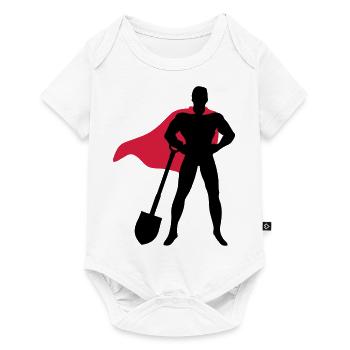 Held am Feld - Baby Premium Kurzarmbody - Weiß - Vorne