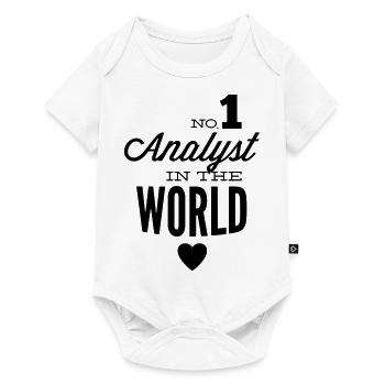 The best analyst of the world - Baby Premium short-sleeve bodysuit - white - Front