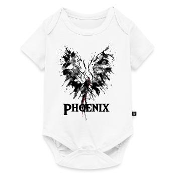 Phoenix du dessin cendres idée cadeau - Body à manches courtes Premium Bébé - blanc - Devant