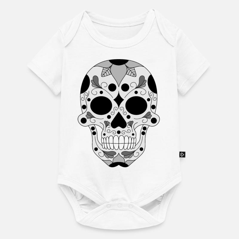 Calavera version noire - Body à manches courtes Premium Bébé - blanc