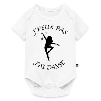 J'peux pas j'ai Danse - Body à manches courtes Premium Bébé - blanc - Devant