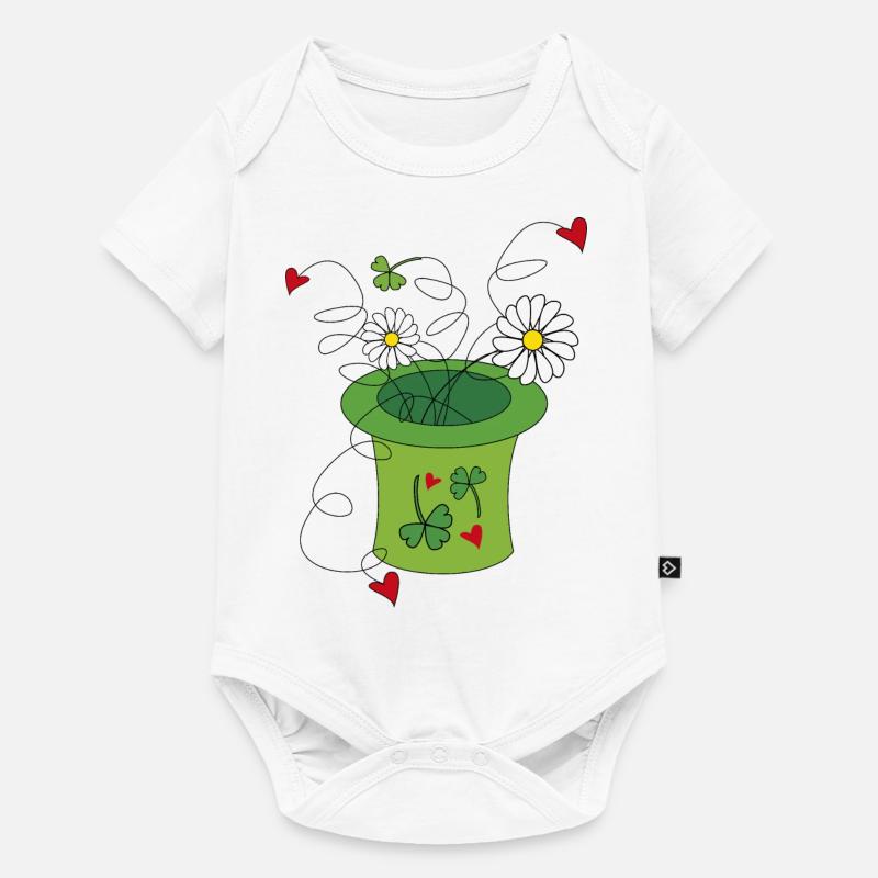St. Patrick's Hat - Baby Premium short-sleeve bodysuit - white