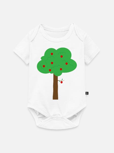 Apfelbaum - Baby Premium Kurzarmbody - Weiß
