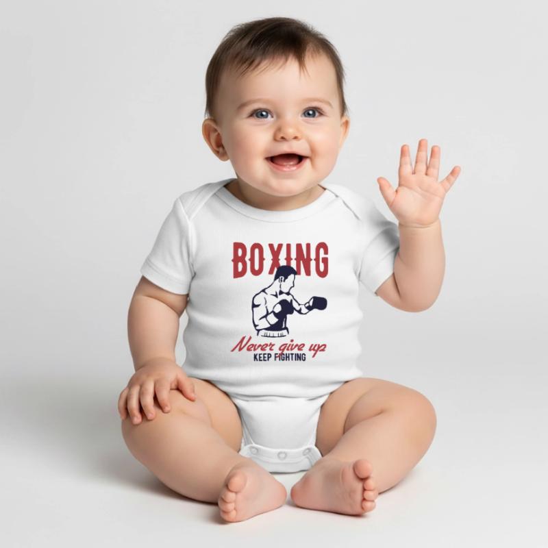 BOXE BOXE BOXE BOXE BOXE BOXE BOXE Body à manches courtes Premium Bébé