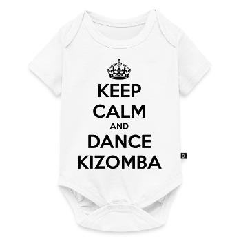 Keep calm and dance Kizomba - Baby Premium Kurzarmbody - Weiß - Vorne