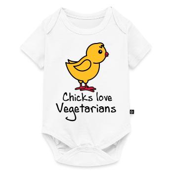 vegetarians - Baby Premium short-sleeve bodysuit - white - Front