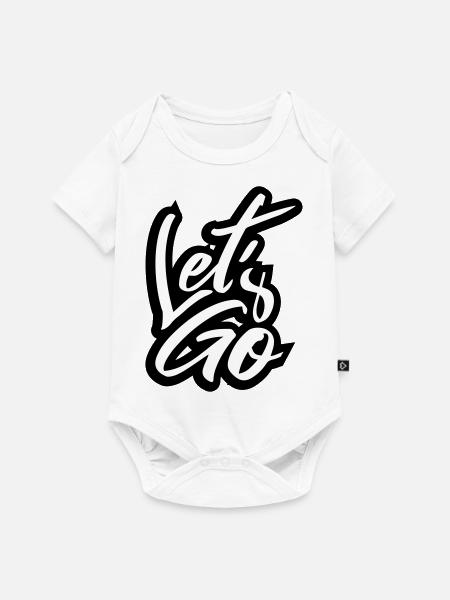 Graffiti Let s - Baby Premium Kurzarmbody - Weiß