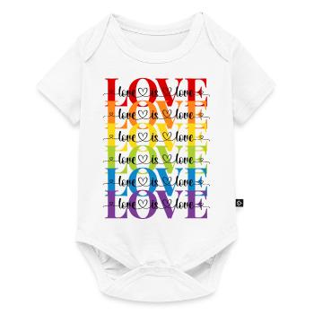 love is love - Baby Premium short-sleeve bodysuit - white - Front
