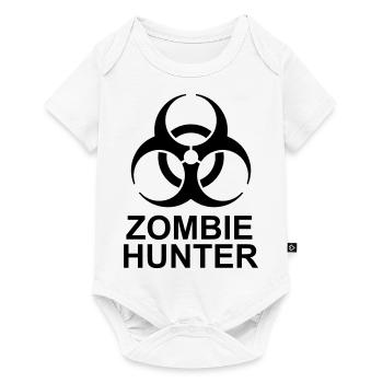 zombie hunter Halloween Quote - Baby Premium short-sleeve bodysuit - white - Front