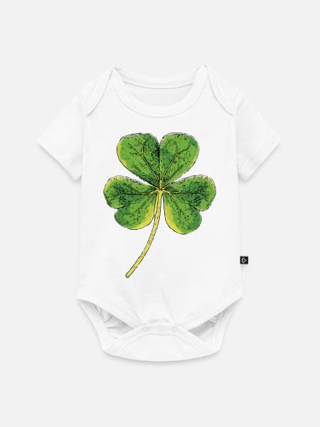 Glück ist Einstellungssache:) - Baby Premium Kurzarmbody - Weiß
