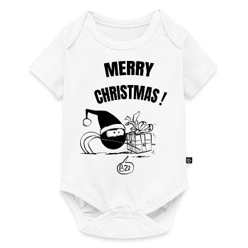 Beth l'araignée - Le cadeau de Noël (version texte - Body à manches courtes Premium Bébé - blanc - Devant