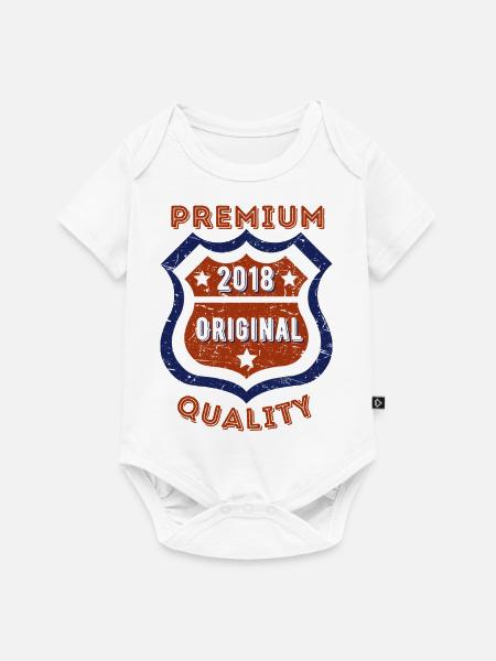 Premium-Qualität 2018 - Baby Premium Kurzarmbody - Weiß