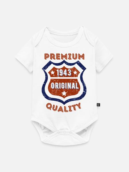 Premium-Qualität 1943 - Baby Premium Kurzarmbody - Weiß
