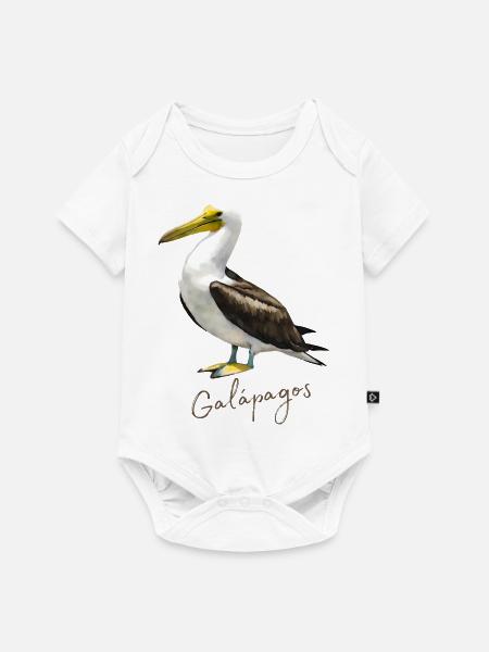 Vogel der Galapagos-Insel - Baby Premium Kurzarmbody - Weiß