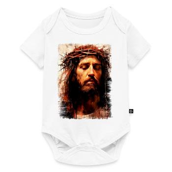 jesus bibel christliche religion christliches kreuz christlich - Baby Premium Kurzarmbody - Weiß - Vorne