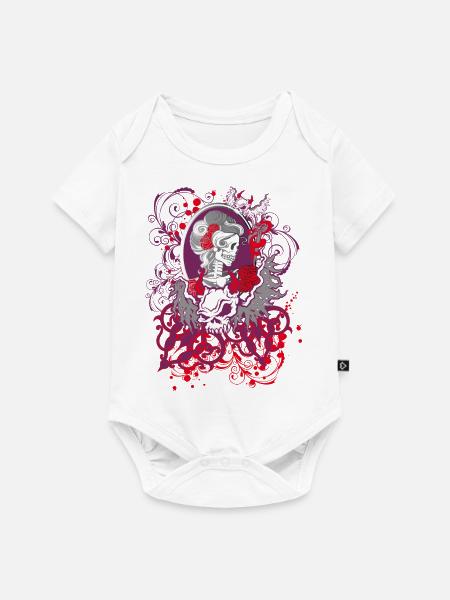 Dia de los Muertos - Baby Premium Kurzarmbody - Weiß