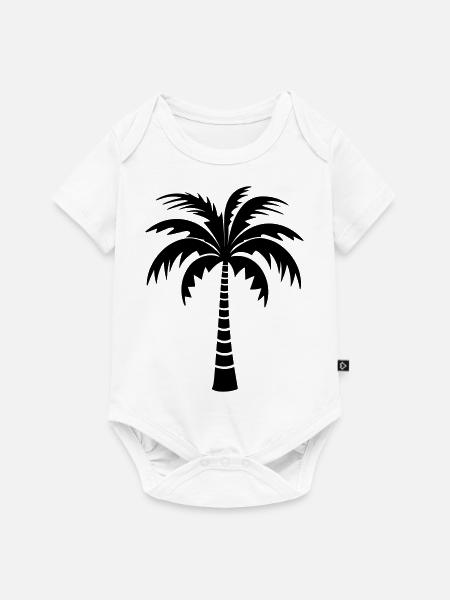 Palme - Baby Premium Kurzarmbody - Weiß