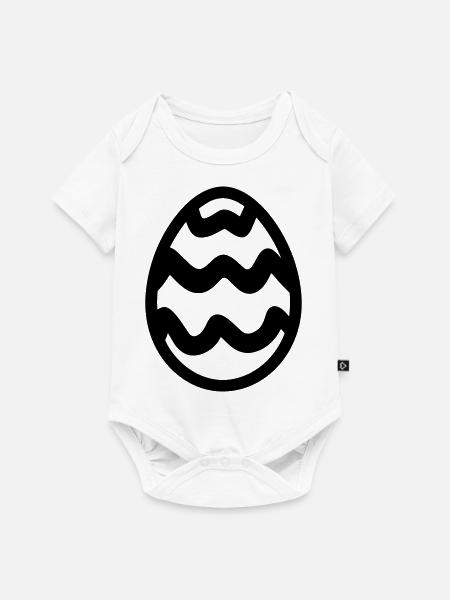 Ei - Baby Premium Kurzarmbody - Weiß