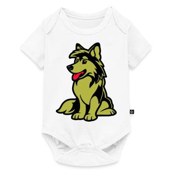 Dog Comic Dog - Baby Premium short-sleeve bodysuit - white - Front