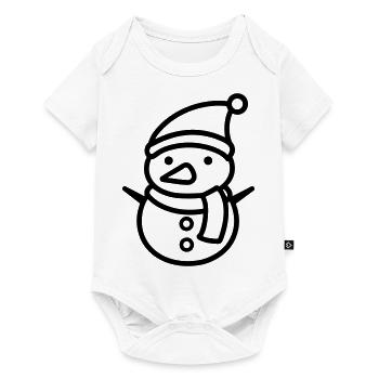 Snowman - Baby Premium short-sleeve bodysuit - white - Front
