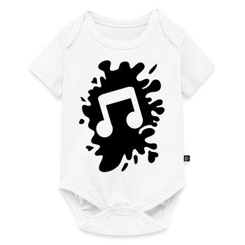 blob music note - Baby Premium short-sleeve bodysuit - white - Front