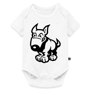 comic_dog - Body à manches courtes Premium Bébé - blanc - Devant