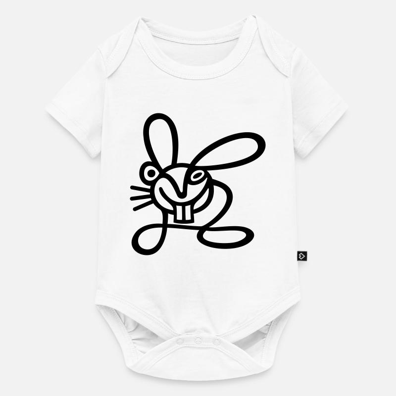 AVC Hare - Body à manches courtes Premium Bébé - blanc