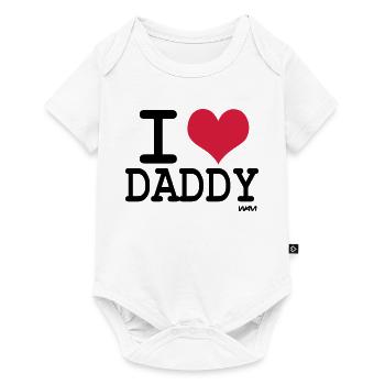 i love daddy by wam - Baby Premium short-sleeve bodysuit - white - Front