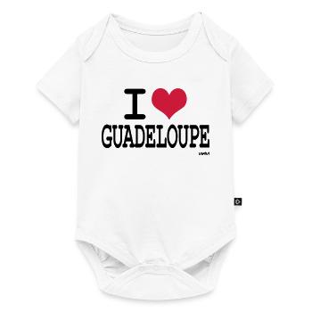 i love the Guadeloupe by wam - Baby Premium short-sleeve bodysuit - white - Front