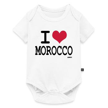 Ich liebe Marokko - ich liebe Marokko by wam - Baby Premium Kurzarmbody - Weiß - Vorne