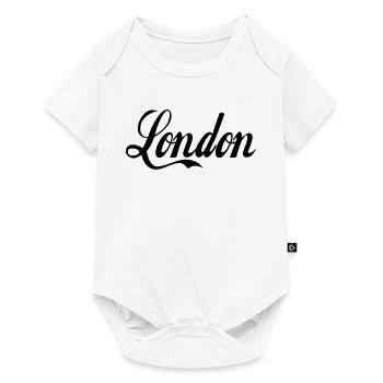 London - couleur personnalisable - Body à manches courtes Premium Bébé - blanc - Devant