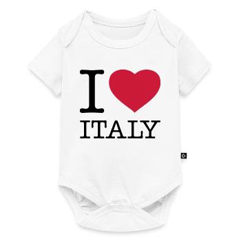 I LOVE ITALY Italien - Baby Premium short-sleeve bodysuit - white - Front