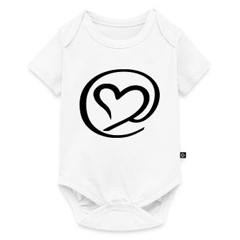 Modernes @ Symbol im klaren Grafikstil - Baby Premium Kurzarmbody - Weiß - Vorne