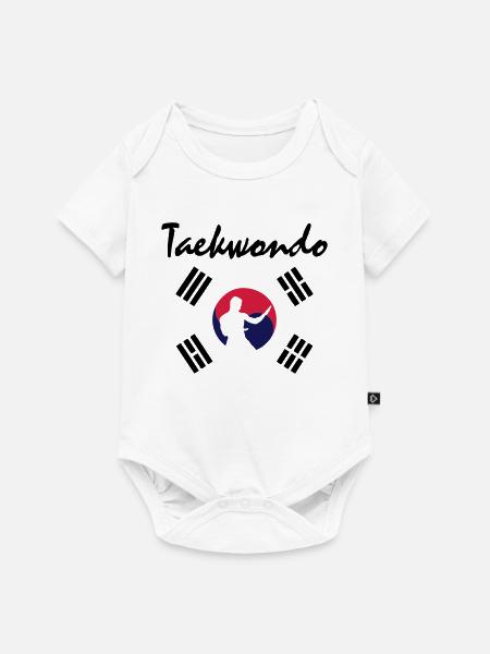 taekwondo_5 - Baby Premium Kurzarmbody - Weiß