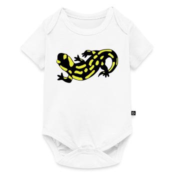 Salamander - Baby Premium Kurzarmbody - Weiß - Vorne