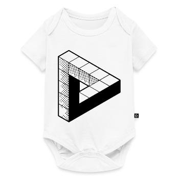 Unmögliches Dreieck - Tribar - Penrose Triangel - Baby Premium Kurzarmbody - Weiß - Vorne