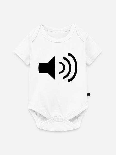 Music Volume - Baby Premium Kurzarmbody - Weiß