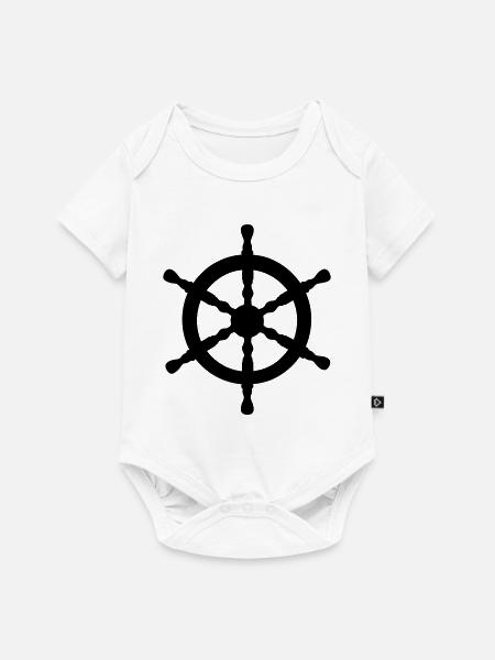 Wasser Rad - Baby Premium Kurzarmbody - Weiß