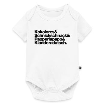 Kokolores frills Papperlapapp - Baby Premium short-sleeve bodysuit - white - Front