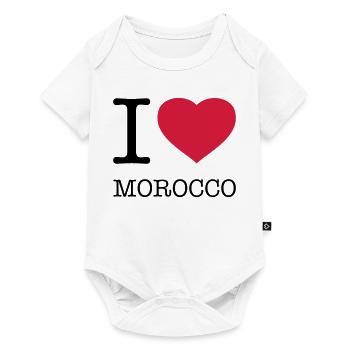 J’AIME LE MAROC Marokko - Body à manches courtes Premium Bébé - blanc - Devant