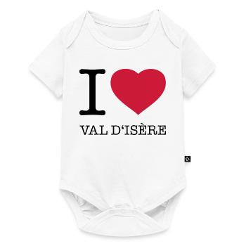 J’AIME VAL D’ISÈRE France Frankreich - Body à manches courtes Premium Bébé - blanc - Devant