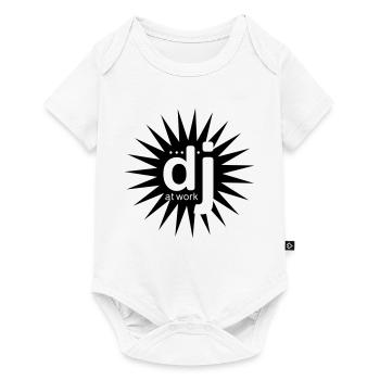 DJ bei der Arbeit - Baby Premium Kurzarmbody - Weiß - Vorne