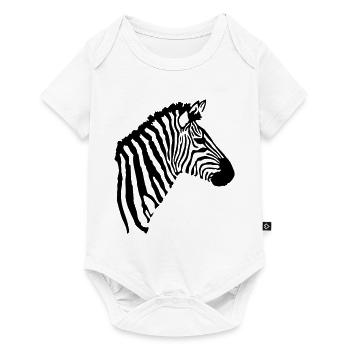 A zebra's head - Baby Premium short-sleeve bodysuit - white - Front