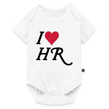 I love HR - Baby Premium short-sleeve bodysuit - white - Front