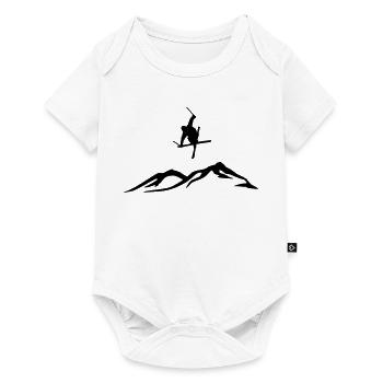Ski freestyle - Baby Premium short-sleeve bodysuit - white - Front