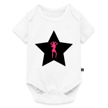 Star danse - Body à manches courtes Premium Bébé - blanc - Devant